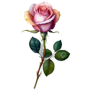 Rose Watercolor PNG 04292024