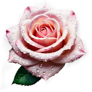Rose With Dewdrops PNG 04292024