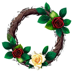 Rose Wreath PNG Auk6