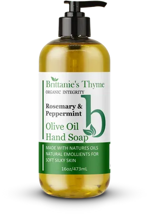 Rosemary Peppermint Olive Oil Hand Soap PNG image