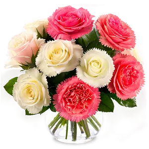 Roses And Carnations Arrangement PNG 06212024 PNG