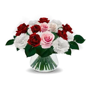 Roses And Carnations Arrangement PNG 91 PNG