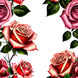 Roses And Diamonds PNG Hgo