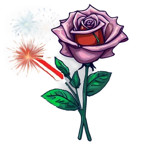 Roses And Fireworks Png Bbw PNG image