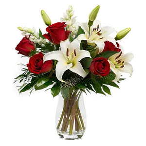 Roses And Lilies Bouquet Png 48 PNG image