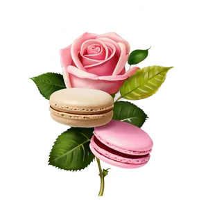 Roses And Macarons Png 05042024 PNG image