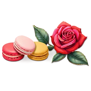 Roses And Macarons Png 97 PNG image