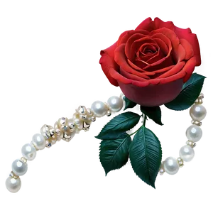 Roses And Pearls PNG 05042024