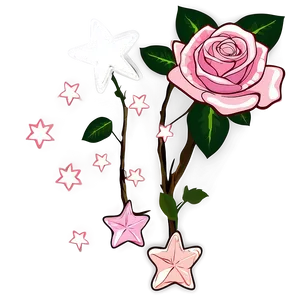 Roses And Stars Png Diu13 PNG image