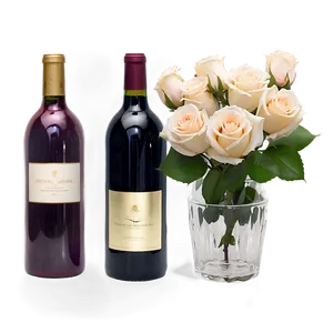 Roses And Wine PNG 05042024