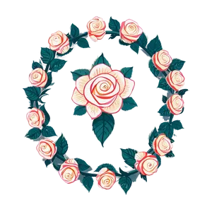 Roses Heart Wreath Png 51 PNG image