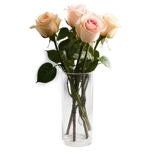 Roses In Glass Vase Png Ueq61 PNG image