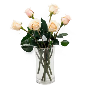 Roses In Vase Arrangement PNG Ube PNG