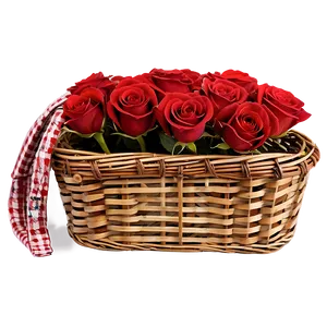 Roses Picnic Basket Png 36 PNG image