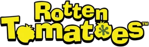 Rotten Tomatoes Logo Yellow Black PNG image