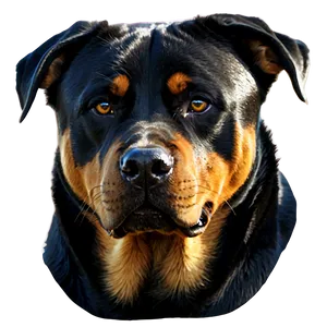 Rottweiler Dog Head PNG 06212024