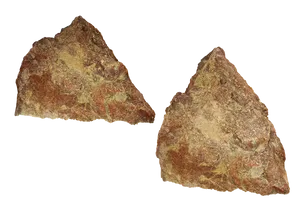 Rough Brown Rock Fragments PNG image