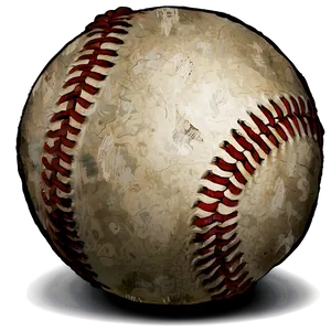 Rough Distressed Baseball Icon Png Ege PNG image