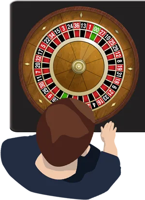 Roulette Game Top View PNG
