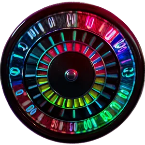 Roulette Wheel Glowing Look Png 50 PNG image