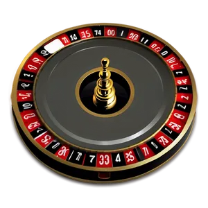 Roulette Wheel Gold Accents PNG 06212024
