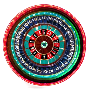 Roulette Wheel Neon Lights Png 19 PNG image