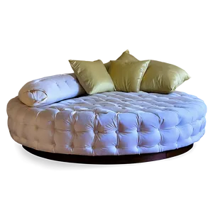 Round Bed Luxury PNG 42