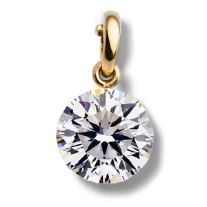 Round Diamond Charm PNG 06282024 PNG