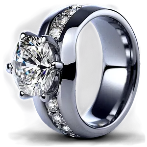 Round Diamond Engagement Png 06282024 PNG image