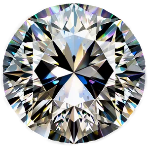 Round Diamond Glisten PNG 26