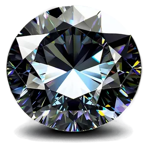 Round Diamond Luminescence PNG 06282024