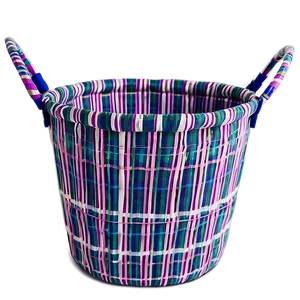 Round Fabric Laundry Basket Png 06132024 PNG image