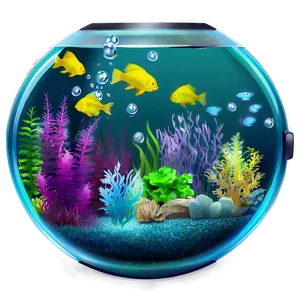 Round Fish Tank Png 75 PNG image