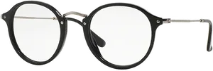 Round Frame Eyeglasses Isolated PNG image