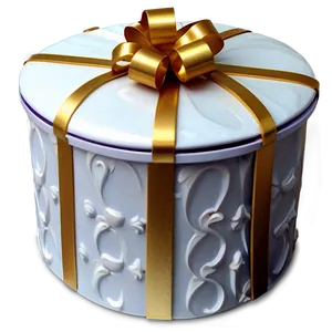 Round Gift Box PNG 05252024