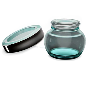 Round Glass Jar PNG 83