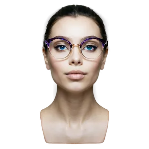Round Glasses With Thin Frames Png 62 PNG image