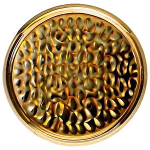 Round Gold Plate PNG 06262024