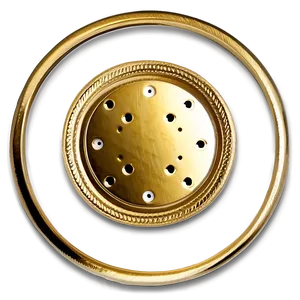Round Gold Plate PNG 63