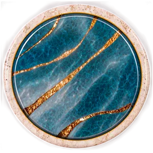 Round Marble Coaster PNG 06252024