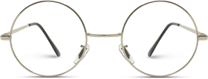 Round Metal Eyeglasses Isolated PNG image