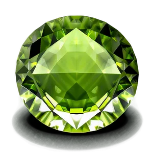 Round Peridot Crystal PNG Oml63 PNG