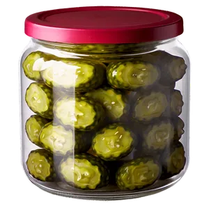 Round Pickle Jar PNG Pdd