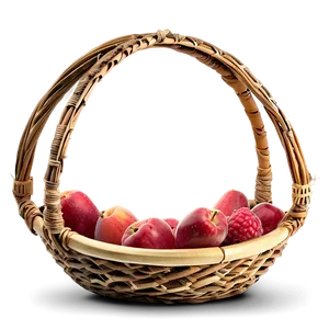 Round Picnic Basket Png 06122024 PNG image