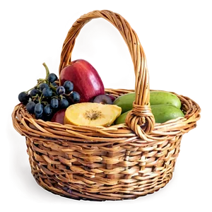 Round Picnic Basket PNG Fqc