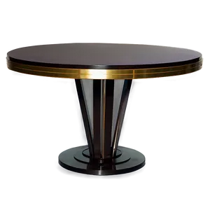 Round Table Art Deco PNG Qxf