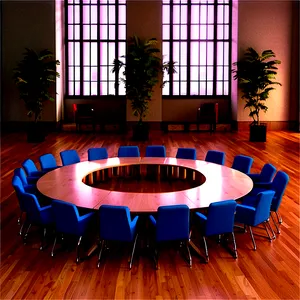 Round Table Conference Setting Png Vld50 PNG image