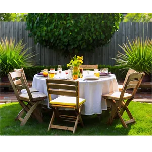 Round Table Garden Party PNG Rfe