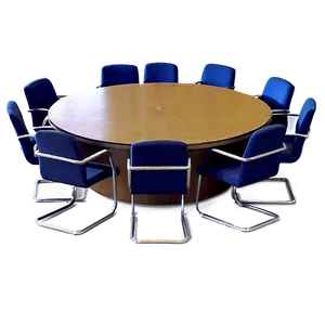Round Table Office Furniture PNG Lqp