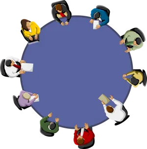 Round Table Team Meeting Top View.png
